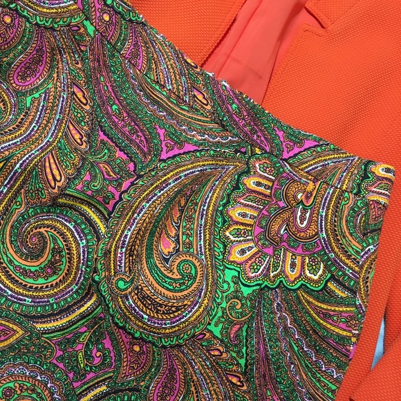 J Crew paisley print short skirt - Picture 2 of 3